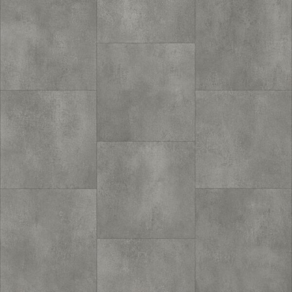 Parchet SPC Luxury 21414 cu aspect de beton gri, plăci dreptunghiulare de 30 × 60 cm, vedere de sus
