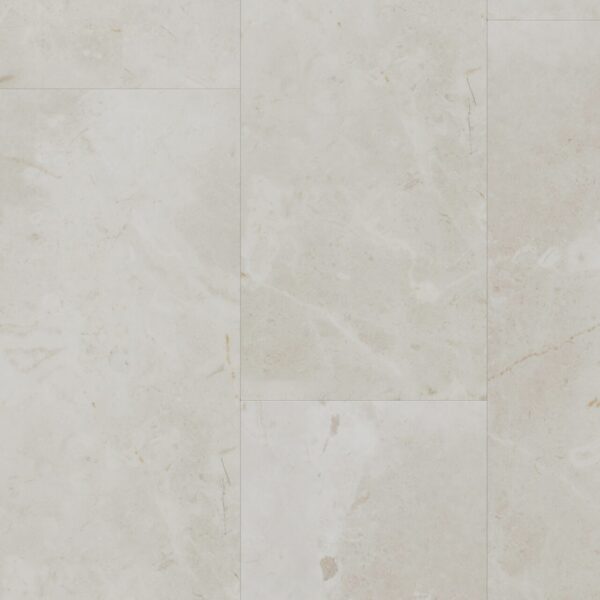 Parchet SPC Luxury 22101 cu aspect de piatră crem cu vine fine, plăci de 30 × 60 cm, vedere de sus