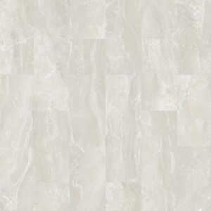 Parchet SPC Luxury 3092K1 cu aspect de piatră gri foarte deschis, vene albe și straturi fine, plăci de 30 × 60 cm