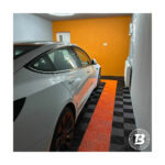 Pardoseală modulară pentru garaj și Ateliere detailing - Portocalie — imaginea 3