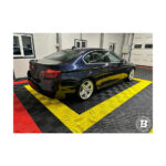 Pardoseală modulară pentru garaj și Ateliere detailing roșu cu negru cu galben — imaginea 3