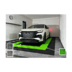 Pardoseală modulară pentru garaj și Ateliere detailing - verde