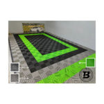 Pardoseală modulară pentru garaj și Ateliere detailing - verde — imaginea 2