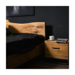 Pat din lemn masiv stejar Ranger 140x200 cm – Eleganță naturală și durabilitate autentică — imaginea 6