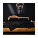 Pat lemn masiv stejar RANGER180cmx 200 cm, lucrat manual design autentic, calitate premium — imaginea 3