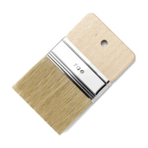 Pensulă lată Spalter de 100 mm cu păr natural, virolă metalică și mâner din lemn cu orificiu