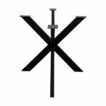 Picior metal tip Spider profil lat 1600 x 800 mm — imaginea 3