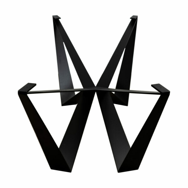 Picior metal tip W, negru — imaginea 2