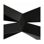 Picior metal tip W, negru — imaginea 5
