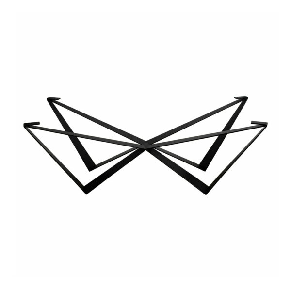 Picior metal tip W, negru