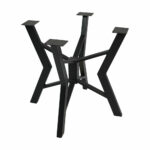 Picior metalic SteelRound pentru masă rotundă, 800x800x720 mm – negru