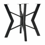 Picior metalic SteelRound pentru masă rotundă, 800x800x720 mm – negru — imaginea 2