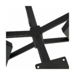 Picior metalic SteelRound pentru masă rotundă, 800x800x720 mm – negru — imaginea 4