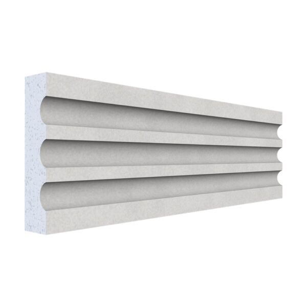 Pilastru canelat polistiren A-103, 200 x 10 x 2,5 cm, pentru fațadă