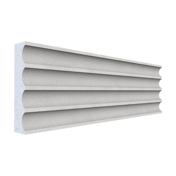 Pilastru canelat polistiren A-104, 200 x 10 x 2,5 cm, pentru fațadă