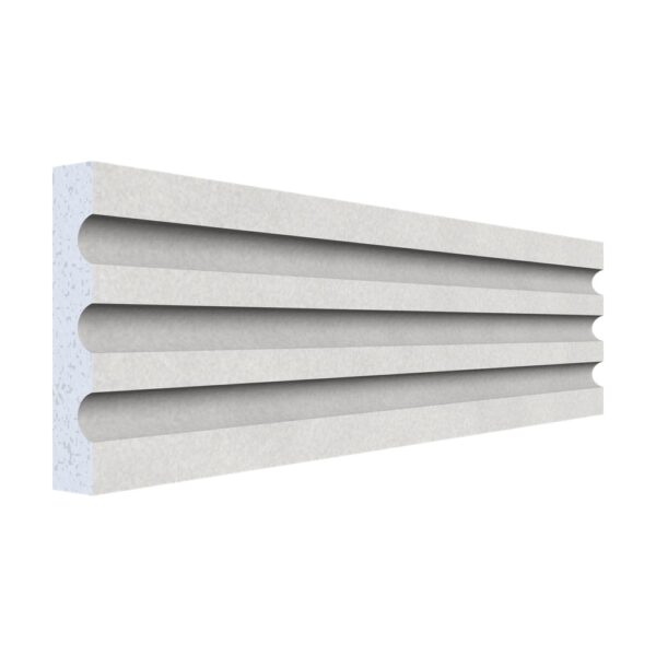 Pilastru canelat polistiren A-203, 200 x 12,5 x 2,5 cm, pentru fațadă