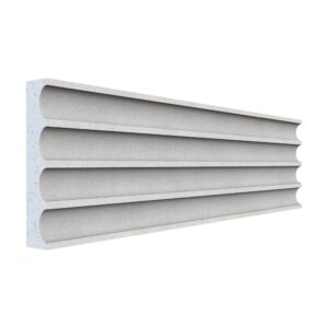 Pilastru canelat polistiren A-204, 200 x 12,5 x 2,5 cm, pentru fațadă