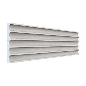 Pilastru canelat polistiren A-302, 200 x 16 x 2,5 cm, pentru fațadă
