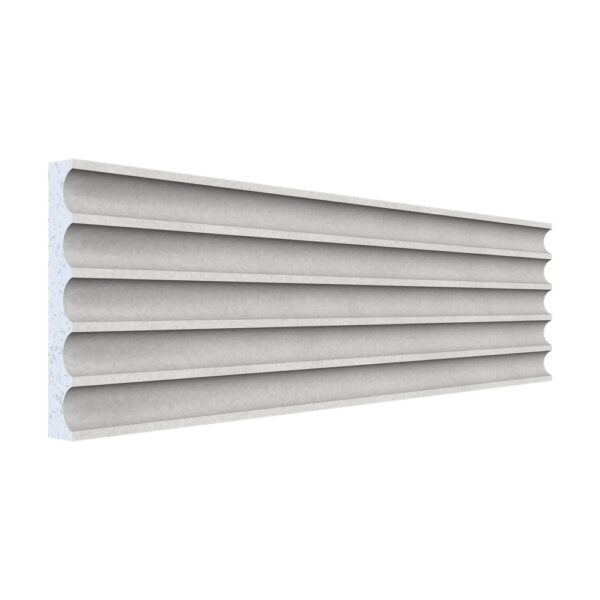 Pilastru canelat polistiren A-302, 200 x 16 x 2,5 cm, pentru fațadă