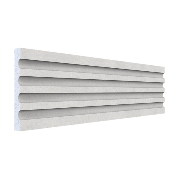 Pilastru canelat polistiren A-308, 200 x 19 x 2,5 cm, pentru fațadă