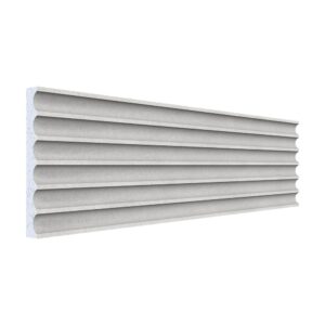 Pilastru canelat polistiren A-309, 200 x 19 x 2,5 cm, pentru fațadă