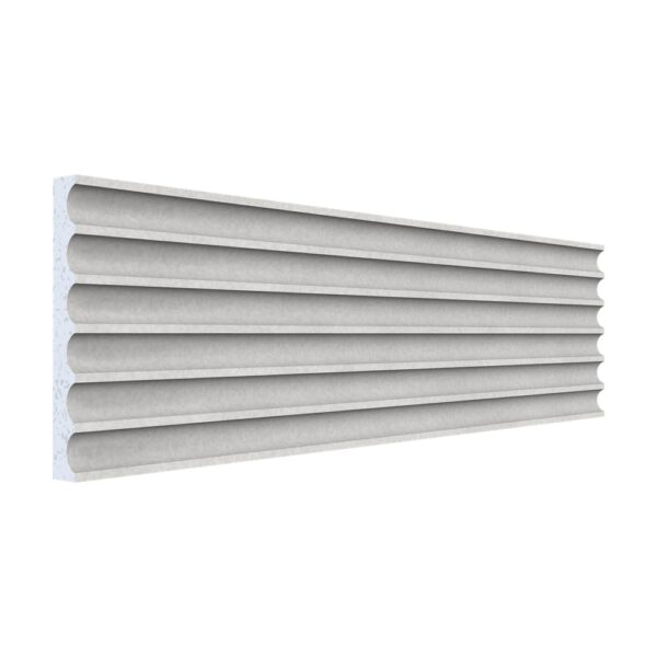Pilastru canelat polistiren A-309, 200 x 19 x 2,5 cm, pentru fațadă