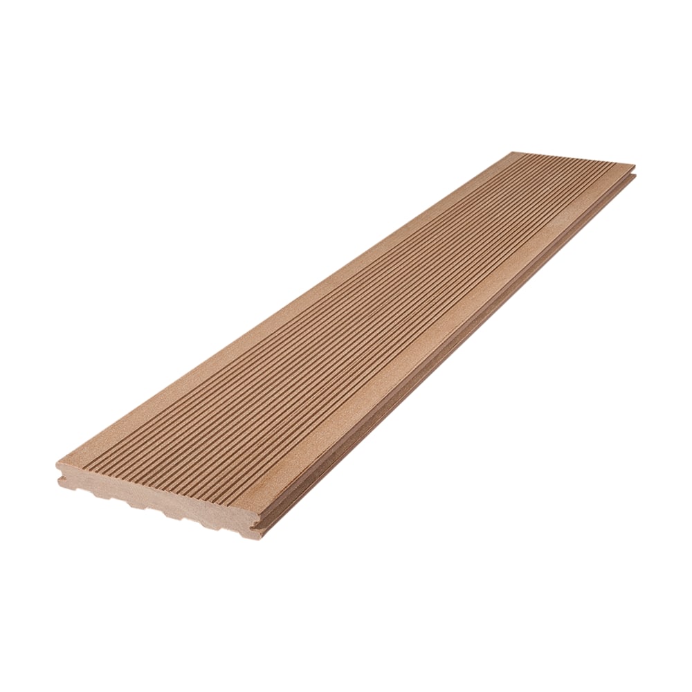 Placă Silvadec Elegance Colorado Brown riflată, maro deschis, cu nervuri fine pe mijloc și margini netede pe toată lungimea Placă Silvadec Elegance Colorado Brown riflată, maro deschis, cu nervuri fine pe mijloc și margini netede pe toată lungimea