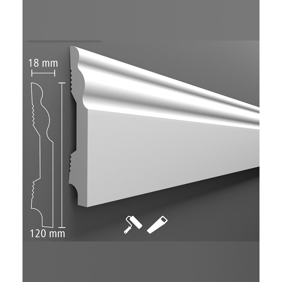 Plintă decorativă din polimer dur BIP-003, 240x12x1,8 cm Plintă decorativă din polimer dur BIP-003, 240x12x1,8 cm