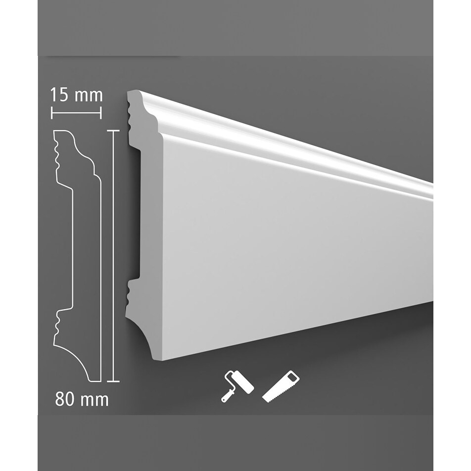 Plintă decorativă din polimer dur BIP-005, 240x8x1,5 cm Plintă decorativă din polimer dur BIP-005, 240x8x1,5 cm