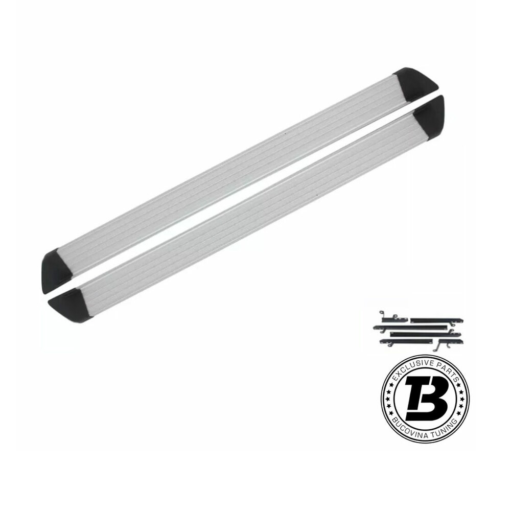 Praguri laterale aluminiu compatibile cu Nissan X-Trail II (07-12) Praguri laterale aluminiu compatibile cu Nissan X-Trail II (07-12)
