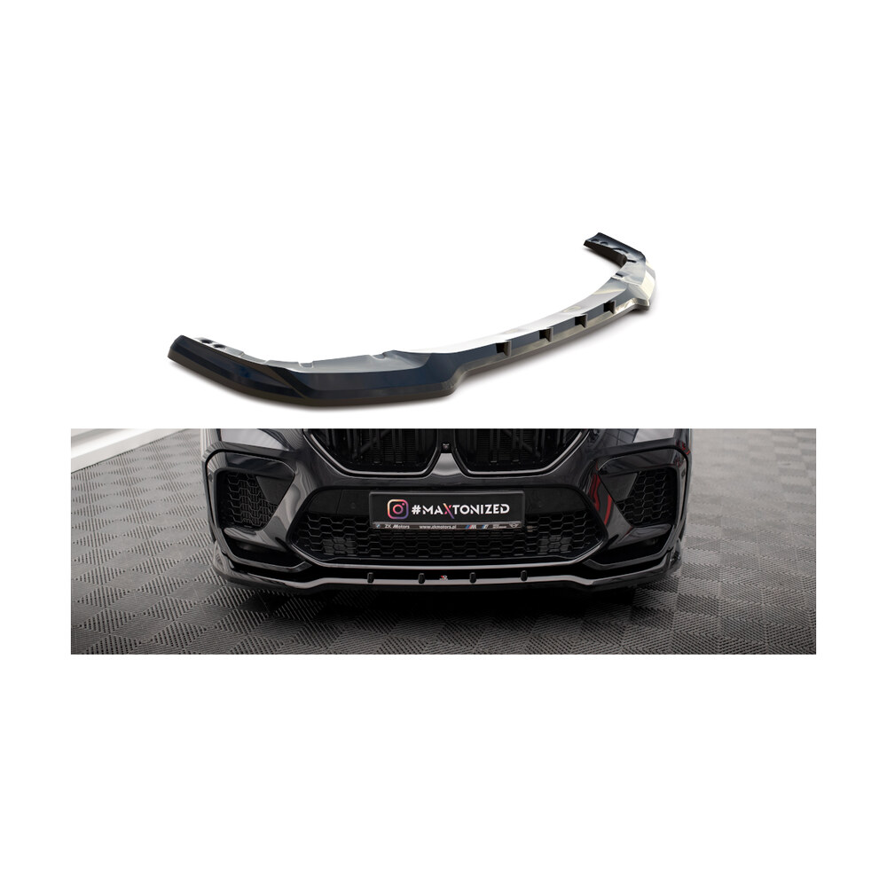 Prelungire bară față compatibilă cu BMW X6 M F96 (20-23) V.1 Maxton Design Prelungire bară față compatibilă cu BMW X6 M F96 (20-23) V.1 Maxton Design
