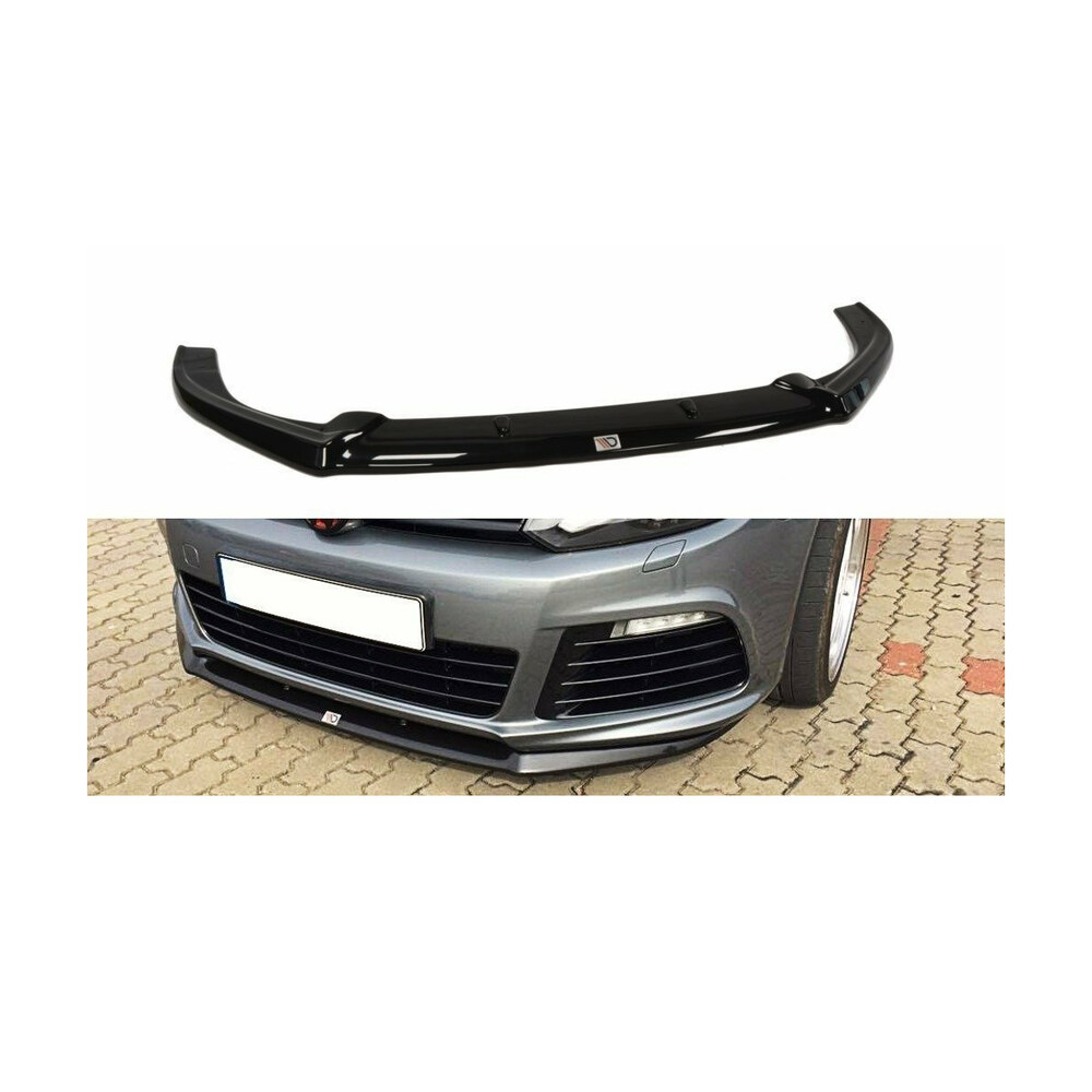 Prelungire bară față compatibilă cu VW Golf 6 R20 (08-12) Maxton Design Prelungire bară față compatibilă cu VW Golf 6 R20 (08-12) Maxton Design