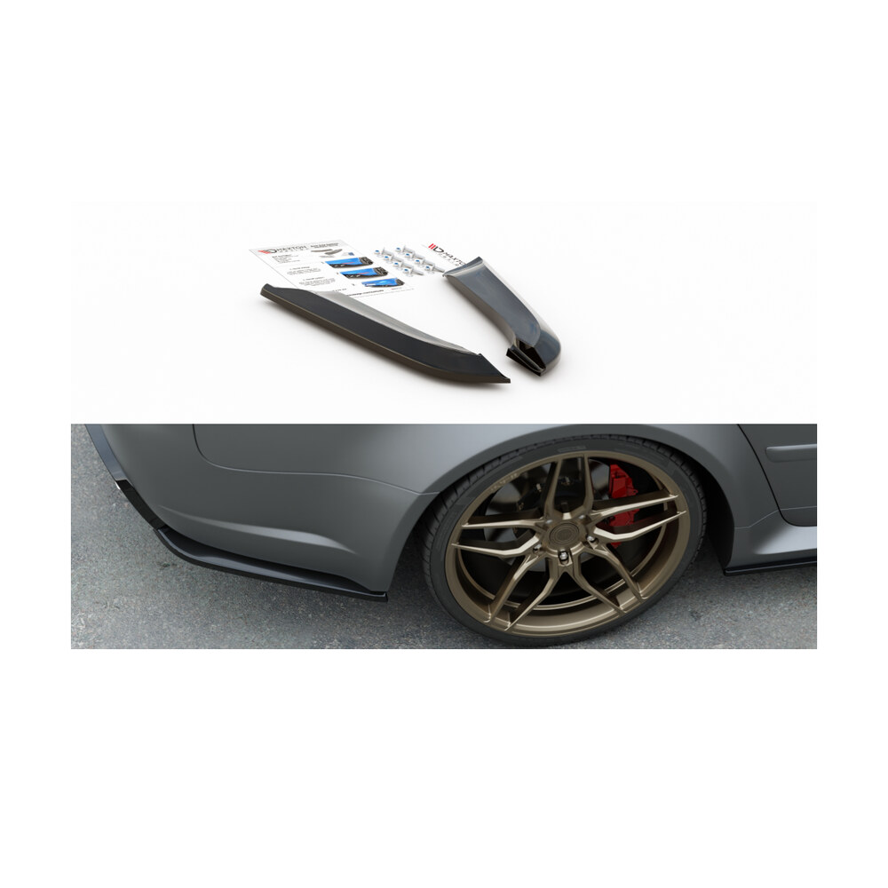 Prelungiri laterale bară spate compatibile cu Audi A4 B7 RS4 (06-08) V2 Maxton Design Prelungiri laterale bară spate compatibile cu Audi A4 B7 RS4 (06-08) V2 Maxton Design