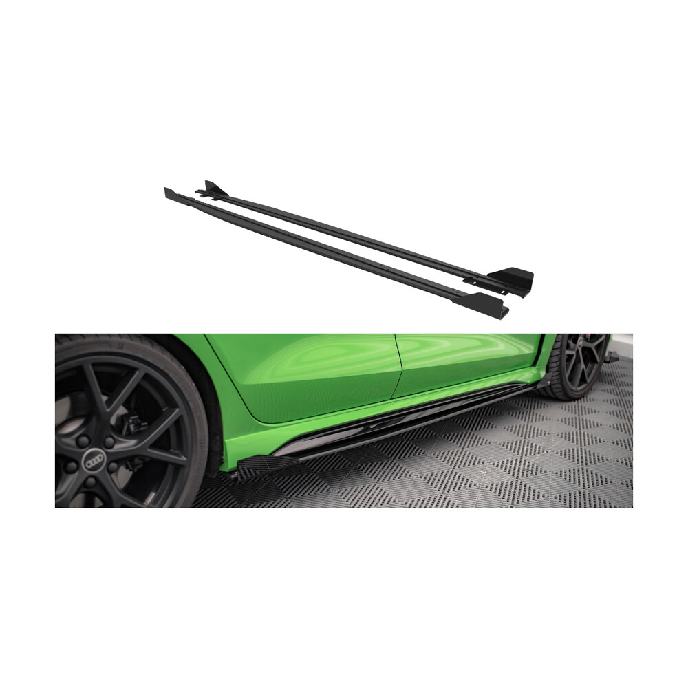 Prelungiri praguri compatibile cu Audi RS3 8Y (20-23) V.1 Maxton Design Prelungiri praguri compatibile cu Audi RS3 8Y (20-23) V.1 Maxton Design