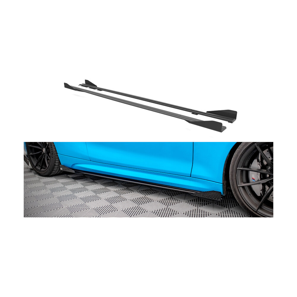 Prelungiri praguri compatibile cu BMW M2 F87 (16-20) V.1 Maxton Design Prelungiri praguri compatibile cu BMW M2 F87 (16-20) V.1 Maxton Design