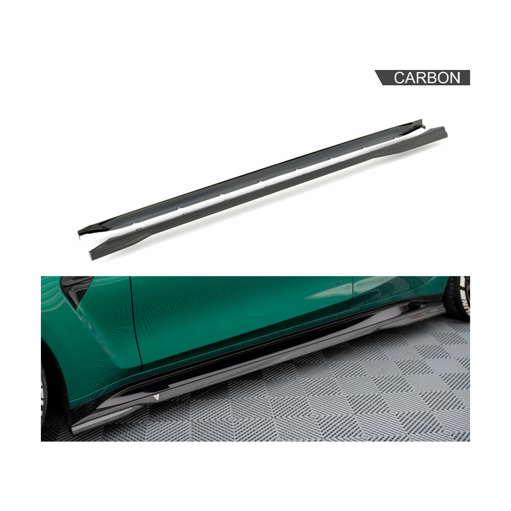 Prelungiri praguri compatibile cu BMW M3 G80 (21-23) Carbon Maxton Design Prelungiri praguri compatibile cu BMW M3 G80 (21-23) Carbon Maxton Design