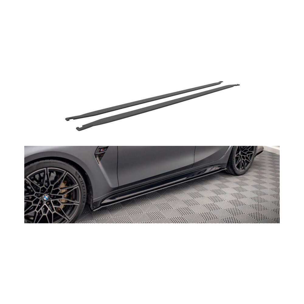 Prelungiri praguri compatibile cu BMW M3 G80 (21-23) V.2 Maxton Design Prelungiri praguri compatibile cu BMW M3 G80 (21-23) V.2 Maxton Design