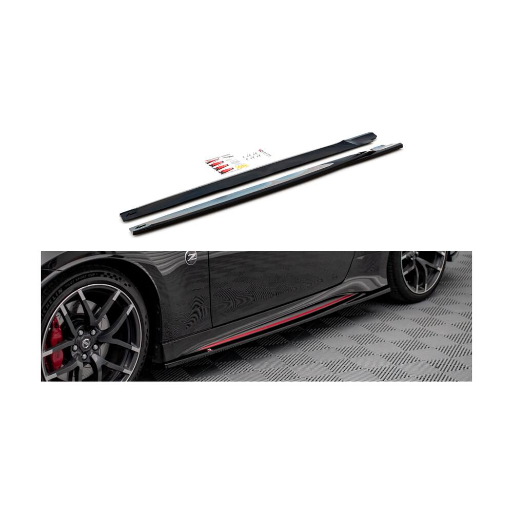 Prelungiri praguri compatibile cu Nissan 370Z Nismo (14-20) V.1 Maxton Design Prelungiri praguri compatibile cu Nissan 370Z Nismo (14-20) V.1 Maxton Design