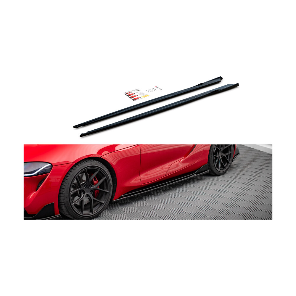 Prelungiri praguri compatibile cu Toyota Supra (19-22) V.1 Maxton Design Prelungiri praguri compatibile cu Toyota Supra (19-22) V.1 Maxton Design