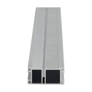 Profil de substructură Relo T din aluminiu, 56 × 27 mm, așezat vertical, cu două camere și canal central de șurub