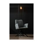 Scaun rotativ gri închis living — imaginea 5