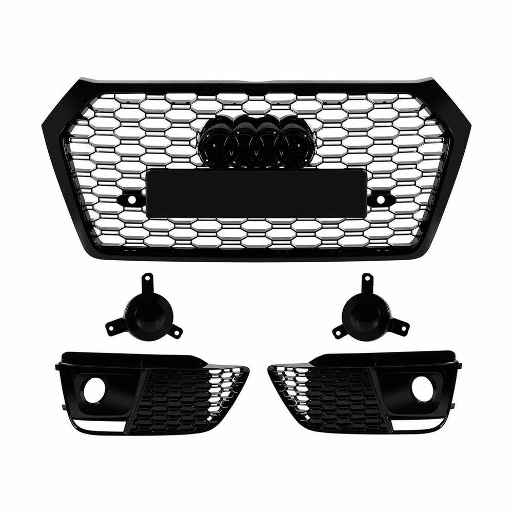 Set grile laterale și grilă centrală compatibilă cu Audi Q5 FY (18-20) RSQ5 Design Set grile laterale și grilă centrală compatibilă cu Audi Q5 FY (18-20) RSQ5 Design