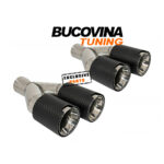 Set ornamente tobă evacuare fibră carbon
