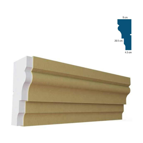 Solbanc pentru fereastră BSOL-002, 200x20,5x9 cm