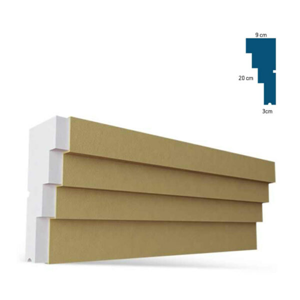 Solbanc pentru fereastră BSOL-003, 200x20x9 cm