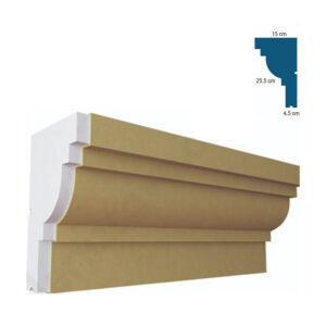 Solbanc pentru fereastră BSOL-004, 200x25,5x15 cm