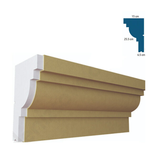 Solbanc pentru fereastră BSOL-004, 200x25,5x15 cm