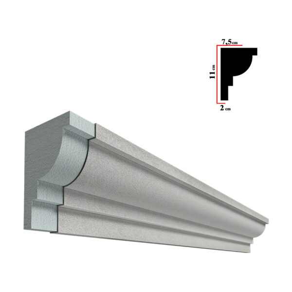 Solbanc pentru fereastră BSOL-010, 200x11x7,5 cm