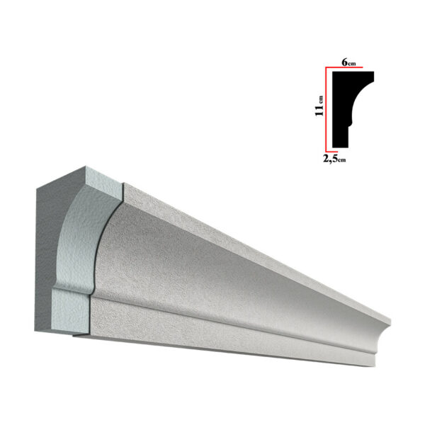 Solbanc pentru fereastră BSOL-011, 200x11x6 cm