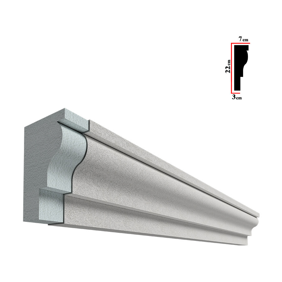 Solbanc pentru fereastră BSOL-013, 200x22x7 cm Solbanc pentru fereastră BSOL-013, 200x22x7 cm